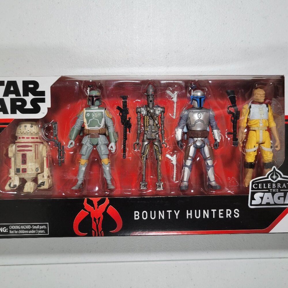 Star Wars Celebrate the Saga Bounty Hunters 5 pack - Jango Boba Fett -Sealed New